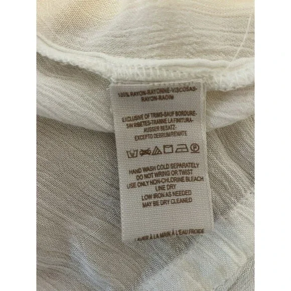 Free People Diamond Embroidered Peasant Long Sleeve Tunic Dress Top Size Medium - Picture 11 of 12